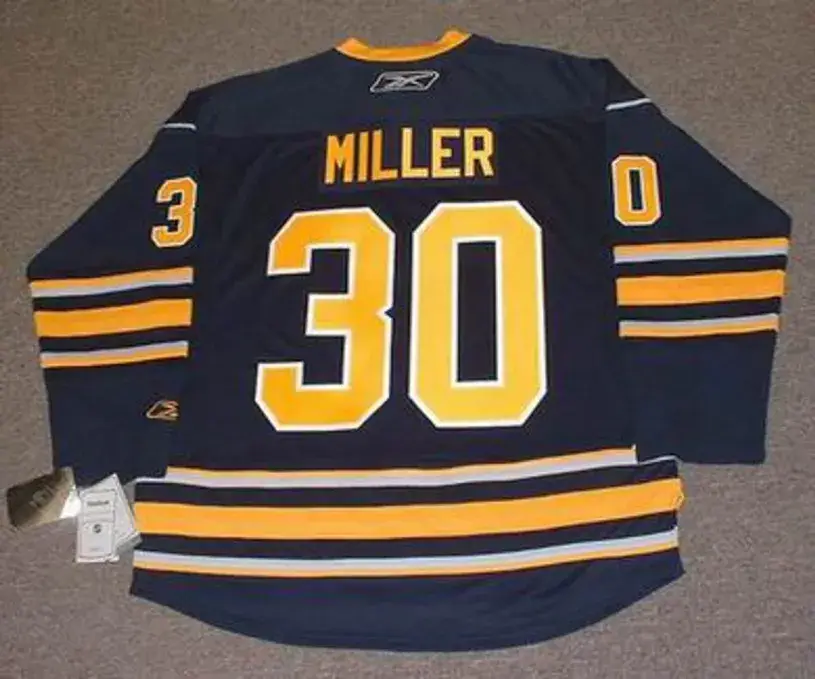 RYAN MILLER Buffalo Sabres 2010 REEBOK Throwback NHL Hockey Jersey 