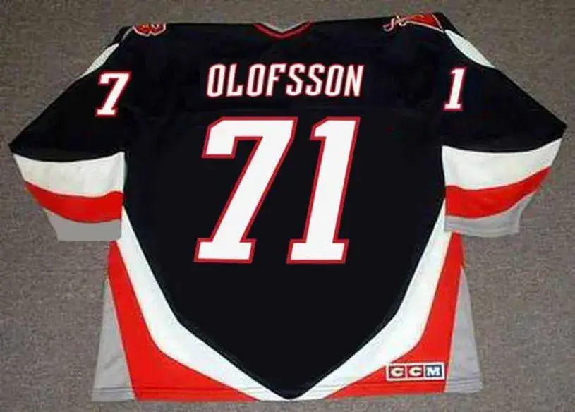 VICTOR OLOFSSON Buffalo Sabres 1990’s CCM Vintage NHL Throwback Jersey 