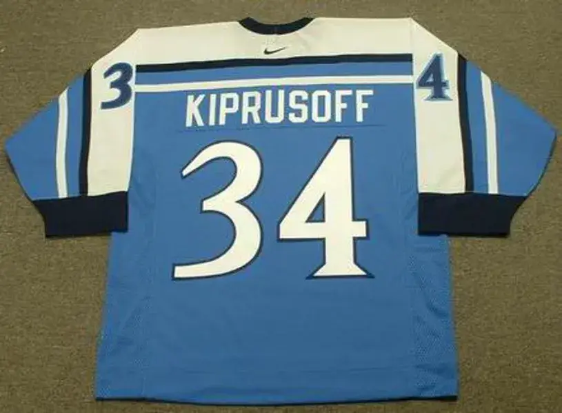 MIIKKA KIPRUSOFF Team Finland Nike Olympic Throwback Hockey Jersey 