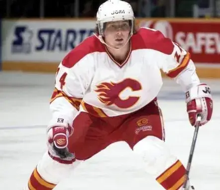 THEOREN FLEURY Calgary Flames 1980’s CCM Vintage Throwback Home NHL Hockey Jersey 
