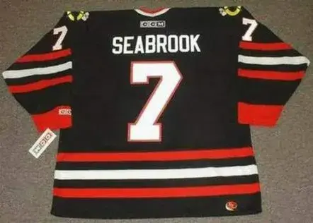 BRENT SEABROOK Chicago Blackhawks 2006 CCM Alternate Throwback NHL Hockey Jersey 