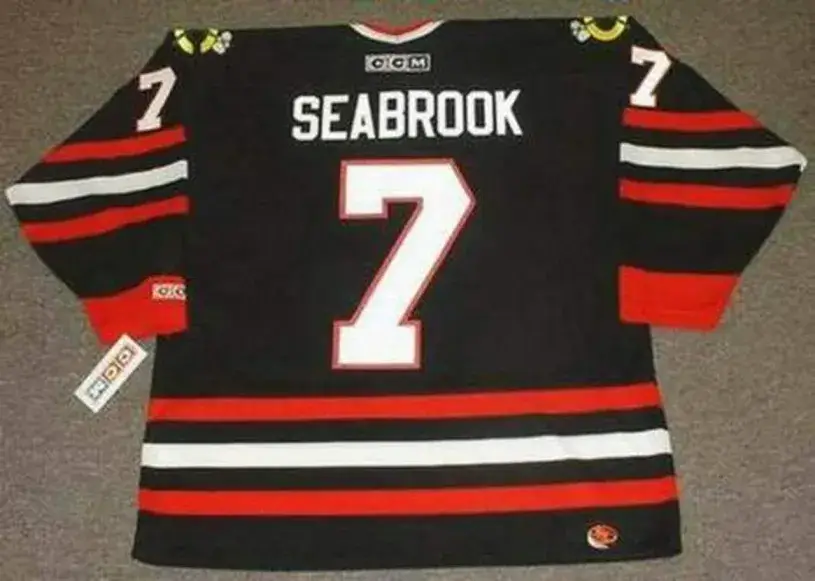BRENT SEABROOK Chicago Blackhawks 2006 CCM Alternate Throwback NHL Hockey Jersey 