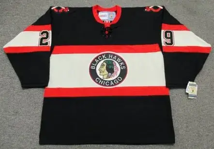 BRYAN BICKELL Chicago Blackhawks 1930’s CCM Vintage NHL Hockey Jersey