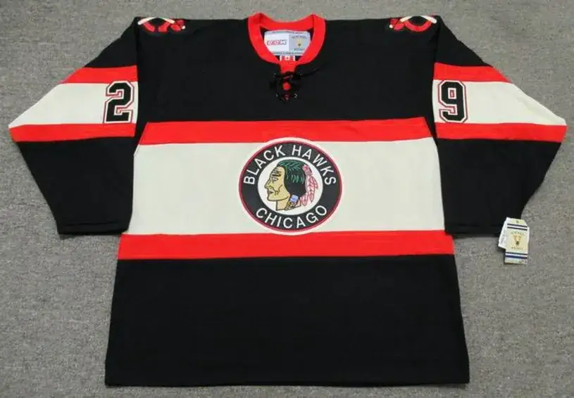 BRYAN BICKELL Chicago Blackhawks 1930’s CCM Vintage NHL Hockey Jersey