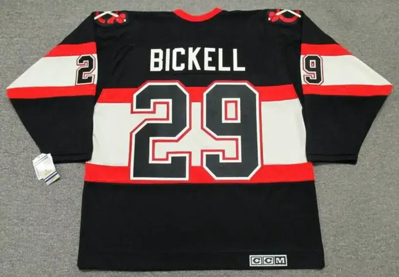 BRYAN BICKELL Chicago Blackhawks 1930’s CCM Vintage NHL Hockey Jersey 