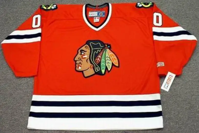 CHICAGO BLACKHAWKS 1990’s Away CCM Jersey Customized “Any Name & Number(s)”