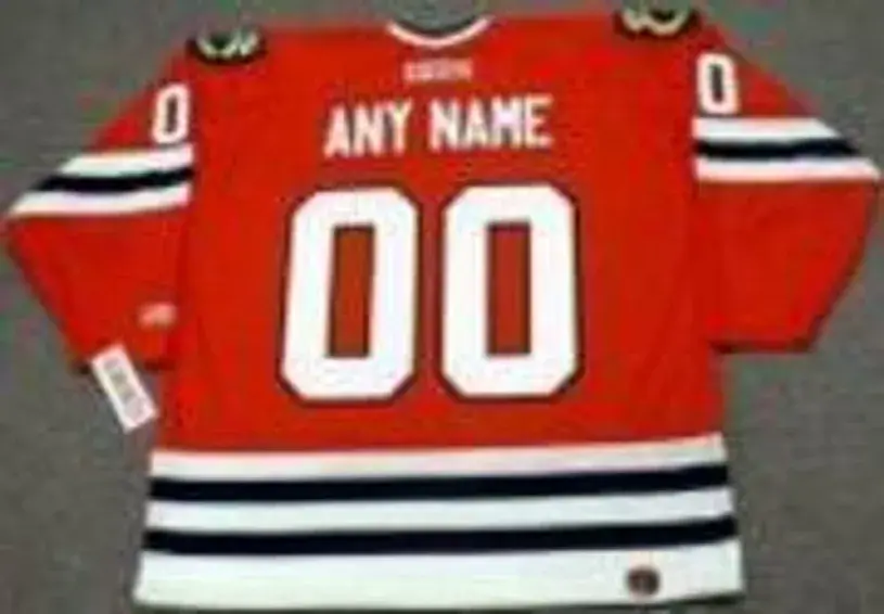 CHICAGO BLACKHAWKS 1990’s Away CCM Jersey Customized “Any Name & Number(s)” 