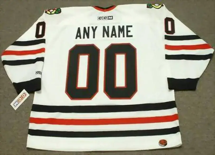 CHICAGO BLACKHAWKS 1990’s Home CCM Jersey Customized “Any Name & Number(s)” 