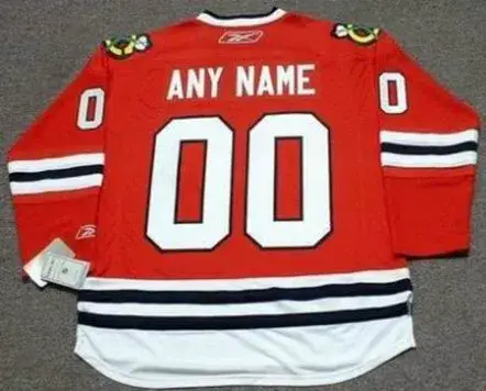 CHICAGO BLACKHAWKS Reebok 2010 Home Jersey Customized “Any Name & Number(s)” 