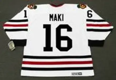 CHICO MAKI Chicago Blackhawks 1967 CCM Vintage Throwback NHL Hockey Jersey 
