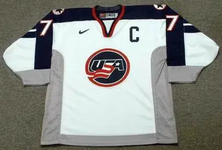 CHRIS CHELIOS 1998 USA Nike Olympic Throwback Hockey Jersey