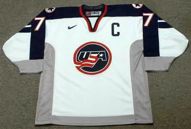 CHRIS CHELIOS 1998 USA Nike Olympic Throwback Hockey Jersey