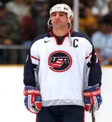 CHRIS CHELIOS 1998 USA Nike Olympic Throwback Hockey Jersey 