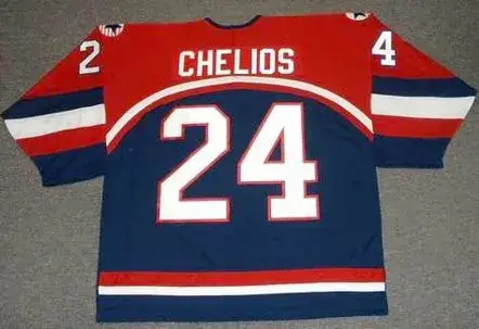 CHRIS CHELIOS 2002 USA Nike Olympic Throwback Hockey Jersey 