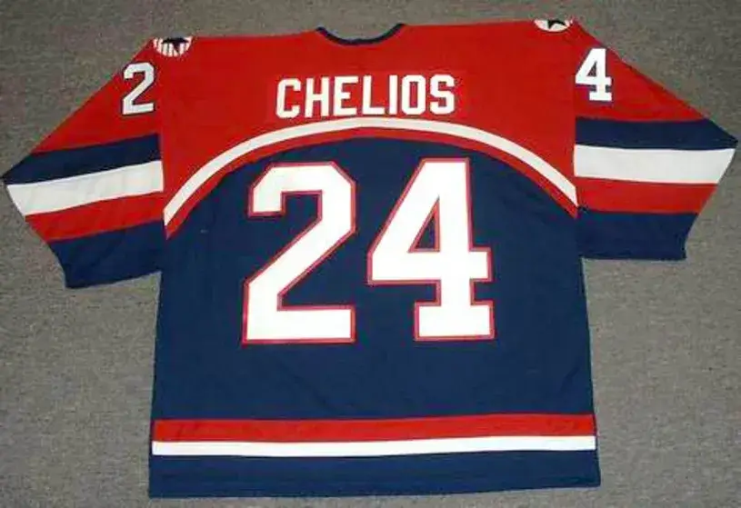 CHRIS CHELIOS 2002 USA Nike Olympic Throwback Hockey Jersey 
