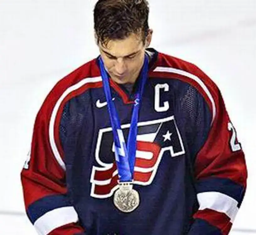 CHRIS CHELIOS 2002 USA Nike Olympic Throwback Hockey Jersey 