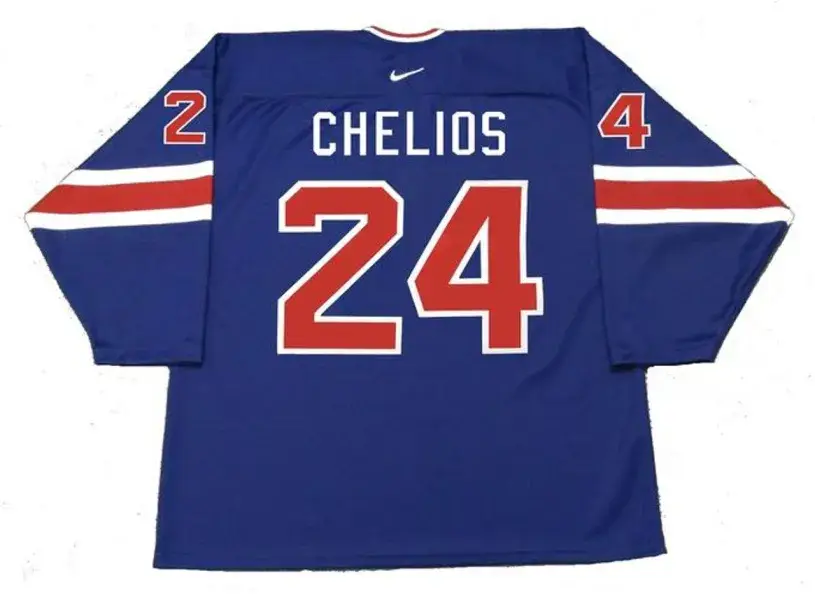 CHRIS CHELIOS 2004 “World Cup” USA Nike Throwback Hockey Jersey