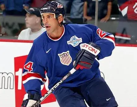 CHRIS CHELIOS 2004 “World Cup” USA Nike Throwback Hockey Jersey 
