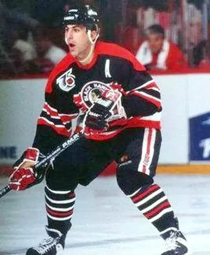 CHRIS CHELIOS Chicago Blackhawks 1992 CCM Vintage Throwback NHL Hockey Jersey 