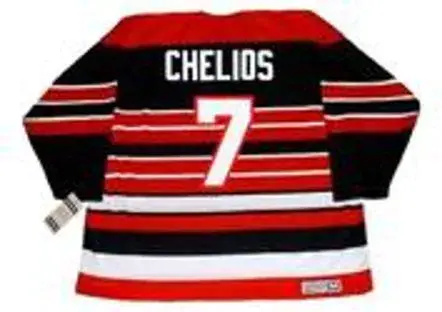 CHRIS CHELIOS Chicago Blackhawks 1992 CCM Vintage Throwback NHL Hockey Jersey 