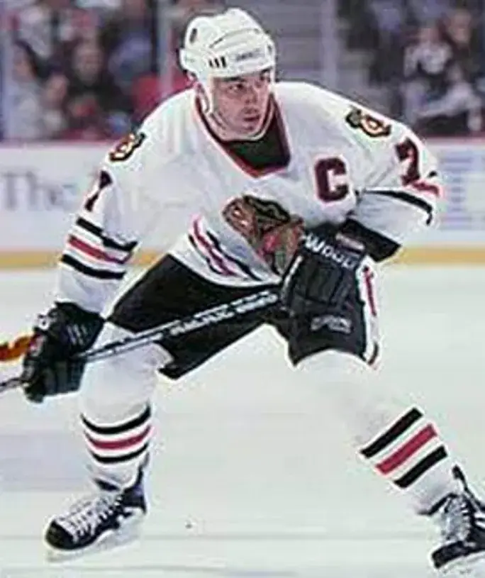CHRIS CHELIOS Chicago Blackhawks 1996 CCM Throwback Home NHL Hockey Jersey 