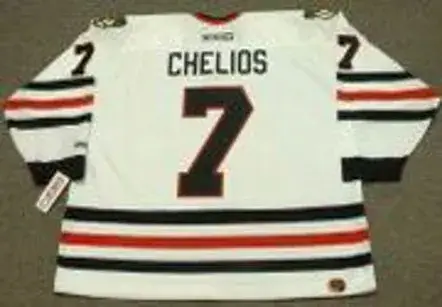CHRIS CHELIOS Chicago Blackhawks 1996 CCM Throwback Home NHL Hockey Jersey 