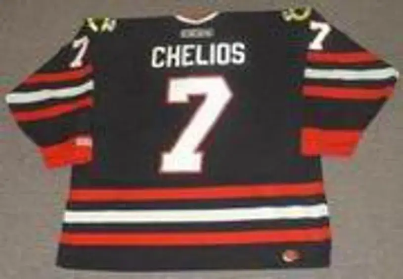 CHRIS CHELIOS Chicago Blackhawks 1998 CCM Throwback Alternate NHL Hockey Jersey 