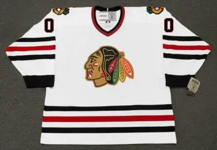 CLARK GRISWOLD Chicago Blackhawks CCM NHL Vintage White Hockey Jersey