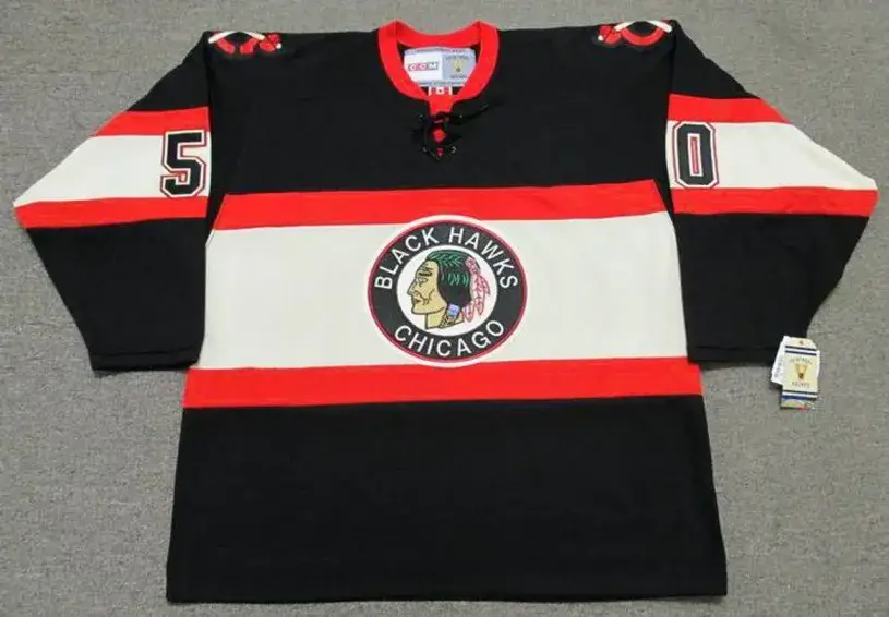 COREY CRAWFORD Chicago Blackhawks 1930’s CCM Vintage NHL Hockey Jersey