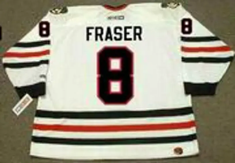 CURT FRASER Chicago Blackhawks 1985 CCM Throwback Home NHL Hockey Jersey 