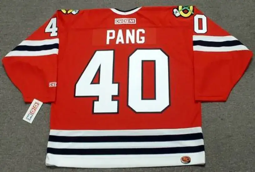 DARREN PANG Chicago Blackhawks 1987 CCM Throwback NHL Hockey Jersey 