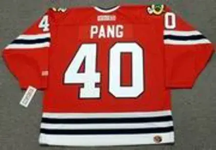 DARREN PANG Chicago Blackhawks 1987 CCM Throwback NHL Hockey Jersey 