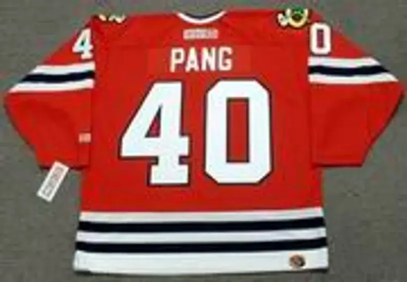 DARREN PANG Chicago Blackhawks 1987 CCM Throwback NHL Hockey Jersey 