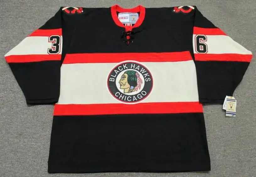 DAVE BOLLAND Chicago Blackhawks 1930’s CCM Vintage NHL Hockey Jersey