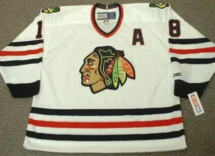 DENIS SAVARD Chicago Blackhawks 1988 CCM Throwback Home NHL Hockey Jersey