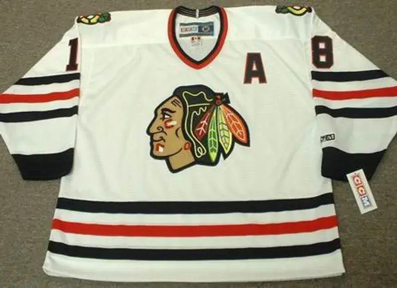 DENIS SAVARD Chicago Blackhawks 1988 CCM Throwback Home NHL Hockey Jersey
