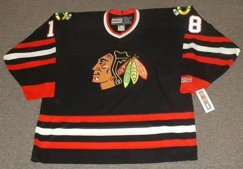 DENIS SAVARD Chicago Blackhawks 1996 CCM Throwback Alternate NHL Hockey Jersey