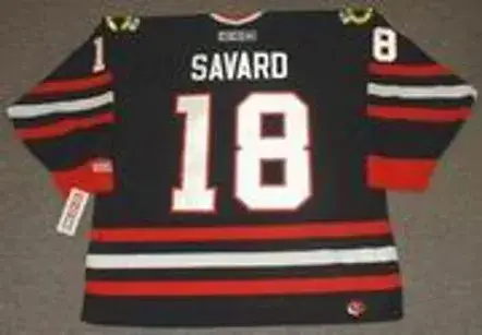 DENIS SAVARD Chicago Blackhawks 1996 CCM Throwback Alternate NHL Hockey Jersey 