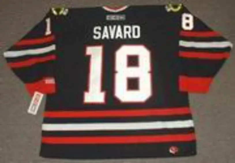DENIS SAVARD Chicago Blackhawks 1996 CCM Throwback Alternate NHL Hockey Jersey 