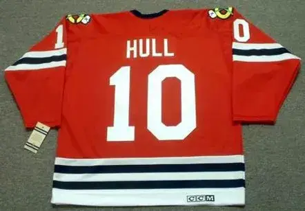DENNIS HULL Chicago Blackhawks 1964 CCM Vintage Throwback NHL Jersey 
