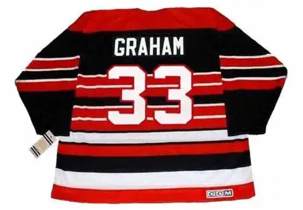 DIRK GRAHAM Chicago Blackhawks 1992 CCM Vintage Throwback NHL Hockey Jersey 