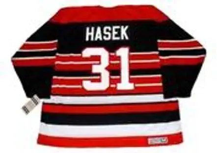 DOMINIK HASEK Chicago Blackhawks 1992 CCM Vintage Throwback NHL Hockey Jersey 