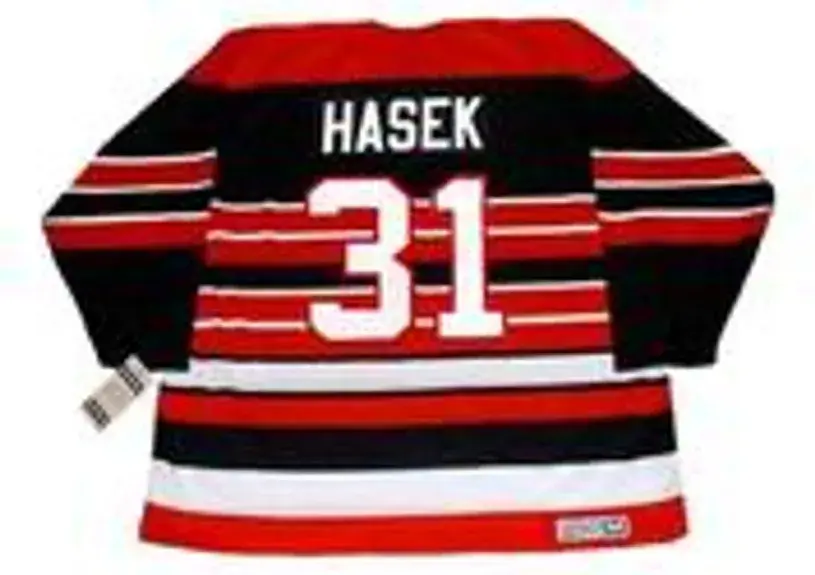 DOMINIK HASEK Chicago Blackhawks 1992 CCM Vintage Throwback NHL Hockey Jersey 