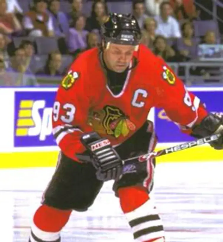 DOUG GILMOUR Chicago Blackhawks 1999 CCM Throwback Alternate NHL Hockey Jersey 