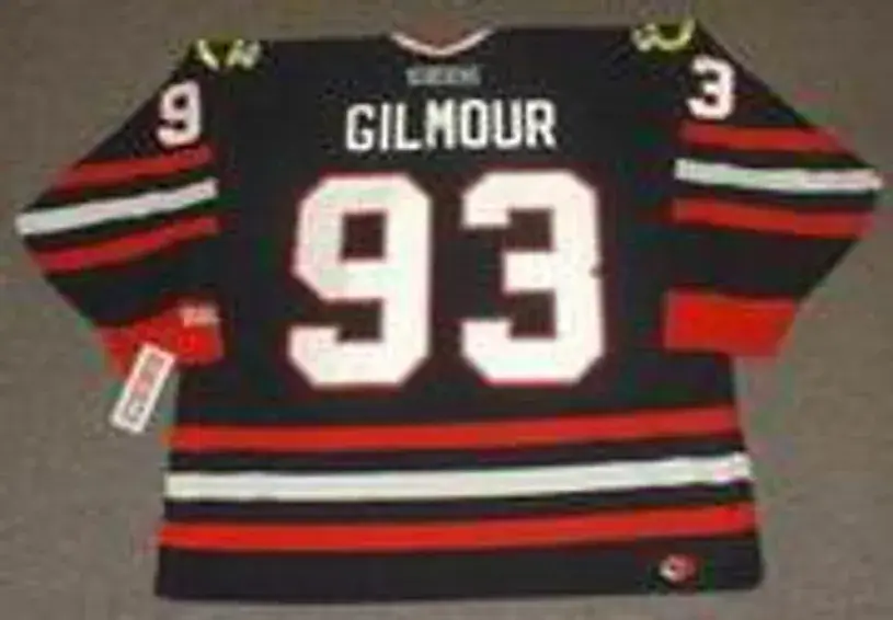 DOUG GILMOUR Chicago Blackhawks 1999 CCM Throwback Alternate NHL Hockey Jersey 