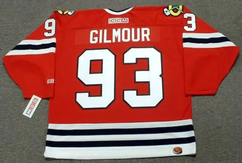 DOUG GILMOUR Chicago Blackhawks 1999 CCM Throwback NHL Hockey Jersey 