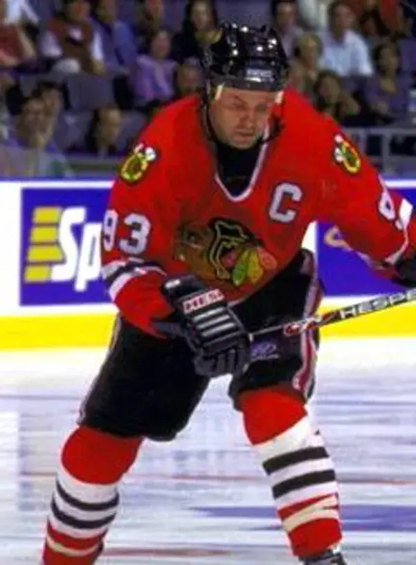 DOUG GILMOUR Chicago Blackhawks 1999 CCM Throwback NHL Hockey Jersey 