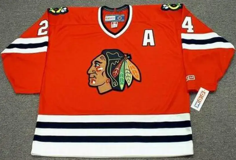 DOUG WILSON Chicago Blackhawks 1988 CCM Throwback Away Hockey Jersey