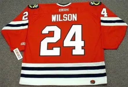 DOUG WILSON Chicago Blackhawks 1988 CCM Throwback Away Hockey Jersey 