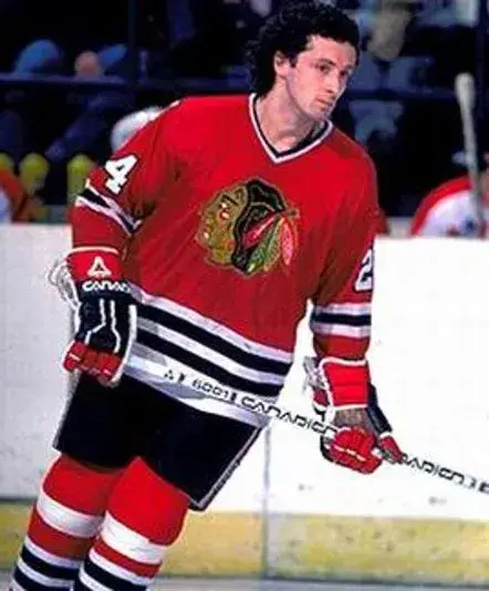 DOUG WILSON Chicago Blackhawks 1988 CCM Throwback Away Hockey Jersey 